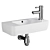 Geberit Selnova Handrinse Basin: White Elegance 3D model small image 1