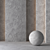 Seamless Concrete Plaster Tiles 3D model small image 5