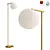 Elegant Glass Floor Lamp 3D model small image 1