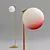 Elegant Glass Floor Lamp 3D model small image 2