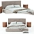 Modern Dawson Bed: Stylish, Durable & Versatile 3D model small image 2