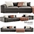 Elegant Lawrence Sofa: Modern Minotti Design 3D model small image 2