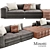 Elegant Lawrence Sofa: Modern Minotti Design 3D model small image 3