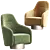 BOEMIA II Armchair: Luxurious Comfort by Casa Magna 3D model small image 4