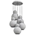 Elegant iLedeX Blossom Pendant Light 3D model small image 2