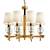 American Crystal Ball Pendant Lights 3D model small image 1