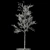 Snow-covered Aspen Tree Sculpture 3D model small image 1