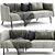 Kaiwa Contemporary Sofa - Modern Design, V-Ray Render (3Ds Max 2013) 3D model small image 1