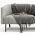 Kaiwa Contemporary Sofa - Modern Design, V-Ray Render (3Ds Max 2013) 3D model small image 3