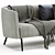 Kaiwa Contemporary Sofa - Modern Design, V-Ray Render (3Ds Max 2013) 3D model small image 4