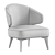 Comfortably Stylish Aston Armchair 3D model small image 3