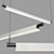 Compendium D81BW: Sleek Hanging Lamp 3D model small image 3