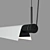 Compendium D81BW: Sleek Hanging Lamp 3D model small image 4