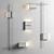 Modern Burton Wall Light 3D model small image 3