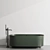 Inbani Arc: Modern Bathtub & Faucet Set 3D model small image 3