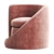 Spiral Lounge Chairs: Stylish and Comfortable 3D model small image 3