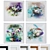  Abstract Frame Set: Modern Style with 4 Frames 3D model small image 1