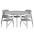 Modern Aloa Dining Set by Artifort 3D model small image 2