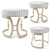 Montecarlo Stool: Elegant Comfort 3D model small image 2