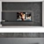 TV Wall Set: Modern Design, 75" Samsung Crystal UHD 4K Smart TV 3D model small image 5