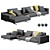 Poliform Mondrian Corner Sofa 3D model small image 1