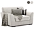 Cozy Comfort: Malmaison Snuggler Armchair 3D model small image 2