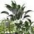 Green Oasis: Indoor Plants Set 3D model small image 4