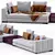Minotti Blazer Sofa 3D model small image 5