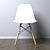 Eames DSW Modern Chair 3D model small image 2