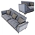 Luxurious Magnum Sofa Set | Elegant Design | High-Quality Fabric 3D model small image 2