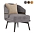 Elegant Billy Armchair: Modern Design and Comfort 3D model small image 1