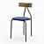 Sleek Oak Gofi Chair 3D model small image 4