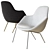 Modern Dot Armchair by Tacchini 3D model small image 3