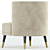 Key West Luxe Armchair: Modern, Elegant, and Comfortable 3D model small image 3