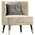Key West Luxe Armchair: Modern, Elegant, and Comfortable 3D model small image 5