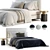 Elegant Minotti Andersen Bed No.2- Luxurious Design 3D model small image 1