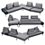 Tanagra OM Pilatto Sofa Set 3D model small image 3