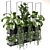 Metal Box with Hanging Plants 3D model small image 1