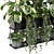 Metal Box with Hanging Plants 3D model small image 3