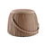 Ribbon Jetclass Pouf: Sleek, Modern Seating 3D model small image 1