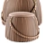 Ribbon Jetclass Pouf: Sleek, Modern Seating 3D model small image 6