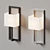 Sleek Symmetry: Linea Wall Sconce 3D model small image 2