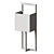 Sleek Symmetry: Linea Wall Sconce 3D model small image 3