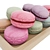 Elegant Macaroon Tray: Realistic 3D Model 3D model small image 3