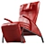 Elegant Diva Armchair: Modern Comfort 3D model small image 3