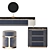 Elegant Glamour Vanity Dresser 3D model small image 5