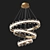 Elegant Nordic Crystal Chandelier 3D model small image 1