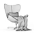 Colligaris Lazy Armchair: The Epitome of Comfort 3D model small image 5