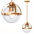 Industrial Banded Pendant Light 3D model small image 1