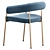 Luxury Velvet Manchester Chair 3D model small image 4